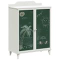 vidaXL Kreatívne úložisko pre deti ROROS Biela 80 x 40 x 110 cm