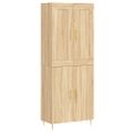 vidaXL Vysoká skrinka dub sonoma 69,5x34x180 cm spracované drevo