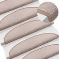 vidaXL Samolepiace schodové rohože 15 ks 80 x 24,5 x 3,5 cm