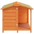 vidaXL Koterec pre psa hnedý 96x87x80,5 cm borovicový masív