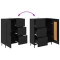 vidaXL Highboard 2 ks Čierny dub 69,5 x 34 x 180 cm Kompozitné drevo