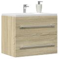 vidaXL Skrinka pod umývadlo, dub sonoma 60x38,5x48cm, kompozitné drevo