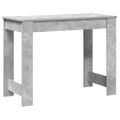 vidaXL Stôl betónovosivý 100x45x75 cm spracované drevo