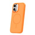 Rámové tenké Mag puzdro pre iPhone 16 6,1" oranžové