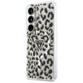 Puzdro Guess IML Leopard Print Triangle MagSafe pre Samsung Galaxy S26 čierna