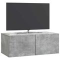 vidaXL Nástenná TV skrinka Nástenný Betónovo sivá 78,5 x 41 x 30 cm
