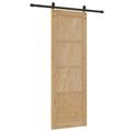vidaXL Posuvné dvere Prírodná 73,5 x 211 cm Borovicový masív