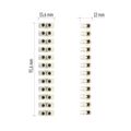 Skrutková svorkovnica 12× 2,5–4mm2, 450 V, biela, 10 ks