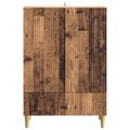 vidaXL Servírovacia skriňa so zásuvkou Staré drevo 66 x 34,5 x 95 cm