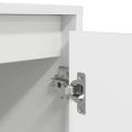 vidaXL TV skrinka s LED svetlami biela 193,5x41x50 cm