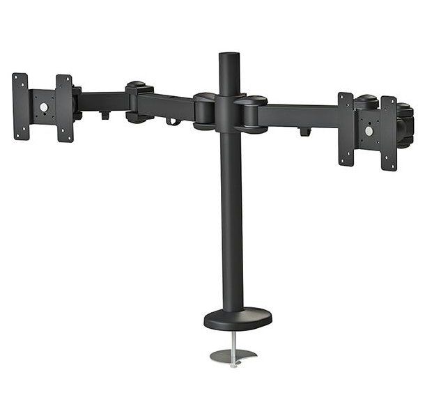 Neomounts FPMA-D960DG / Flat Screen Desk Mount (grommet) / Black Držák, VESA, stolný, pre 2 ploché monitory, úhlopriečka 10"-27", naklonenie 180°, otáčanie 180°, rotácia 360°, nosnosť 16kg, čierna