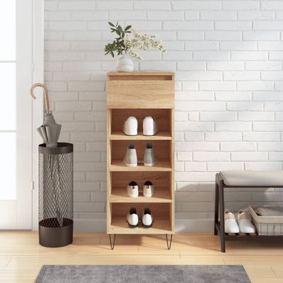 vidaXL Botník dub sonoma 40x36x105 cm spracované drevo