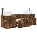 vidaXL Set kabinetov do kúpeľne 3 ks Dymový dub 49 x 44,5 x 66 cm