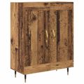 vidaXL Highboard Staré drevo 69,5 x 34 x 180 cm Kompozitné drevo
