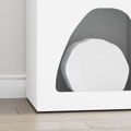 vidaXL Servírovacia skriňa ELST Biela 40 x 35 x 100.5 cm