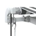 vidaXL Automaticky zaťahovacia markíza antracit a biela 600x350 cm