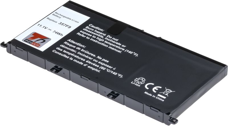 Batéria T6 Power pre Dell Insprion 15 7559, 7566, 7567, 6660mAh, 74Wh, 6cell, Li-ion