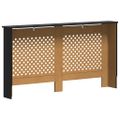 vidaXL Kryt na radiátor čierny 152x19x81,5 cm MDF