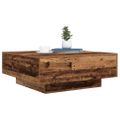 vidaXL Staré drevo a modrá 80 x 80 x 31 cm Kompozitné drevo