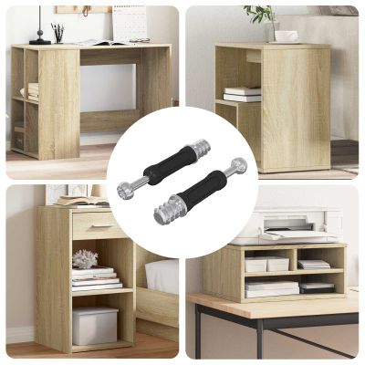 vidaXL Kladkový zámok skrutka 2 pcs Strieborná a čierna M6 x 40 mm Kov