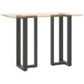 vidaXL Nohy barového stola v tvare T, 2 ks, antracitové, 40x35x(100-101) cm, oceľ