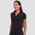 Dámske tričko Cropped Ignite Black - GymBeam, veľkosť XS, veľkosť oblečenia XS
