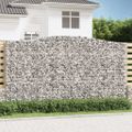 vidaXL Oblúkový gabionový kôš 400x50x220/240 cm pozinkované železo