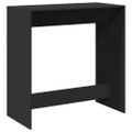 vidaXL Barový stôl čierny 102x50x103,5 cm kompozitné drevo