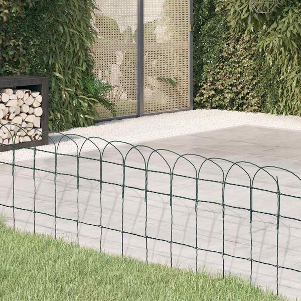 vidaXL Záhradné oplotenie, železo s práškovou úpravou 25x0,4 m