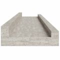 vidaXL Nástenné police 2 ks, betónovo sivé 60x9x3 cm