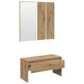 VidaXL Sada nábytku do predsiene Artisan Oak Engineered Wood