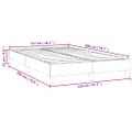 vidaXL Posteľný rám s boxspringom tmavohnedá 120x200 cm látka