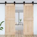 vidaXL Dvere NARVIK 70 x 210 cm Masívne borovicové drevo (neupravené)
