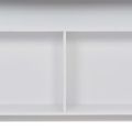 vidaXL Barový stôl s 2 vrchnými doskami biely 130x40x120 cm