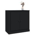 vidaXL Komoda čierna 70x35,5x67,5 cm spracované drevo