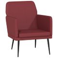 vidaXL Kreslo vínovočervené 61x78x80 cm umelá koža