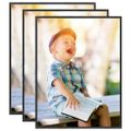 vidaXL Fotorámiky na stenu, koláž 3 ks, čierne 40x50 cm, MDF