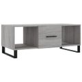 vidaXL Konferenčný stolík sivý sonoma 102x50x40cm kompozitné drevo