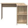 vidaXL Rohový stôl Sonoma dub Kompozitné drevo 140 x 113,5 x 75 cm