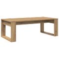 vidaXL Konferenčný stolík dub artisan 102x50x35 cm kompozitné drevo