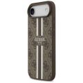 Puzdro Guess 4G Printed Stripes MagSafe pre iPhone 17 Air hnedá
