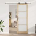vidaXL Posuvné dvere ORKDAL 83 x 232 cm Prírodná a čierna