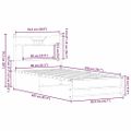 vidaXL Posteľný rám bez matraca hnedý dub 80x200 cm kompozitné drevo