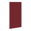 vidaXL Plisovaná roleta bordová červená 110x200 cm šírka látky 109,4 cm polyester