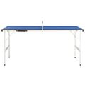 vidaXL 1,5-metrový pingpongový stôl so sieťkou 152x76x66 cm modrý