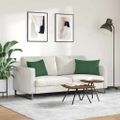 vidaXL Vankúše na pohovku 2 pcs Tmavozelená 60 x 40 cm