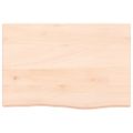 vidaXL Nástenná polica 60x40x(2-4) cm neošetrený dubový masív