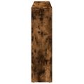 vidaXL Knižnica 3-posch. dymový dub 137,5x29x103,5 cm kompozitné drevo