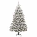 vidaXL Umelý Sklápací Vianočný Stromček 300 LED Zelená a biela 240 cm
