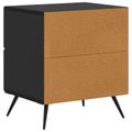 vidaXL Nočný stolík 2 ks Čierna 43 x 34,5 x 47,5 cm Kompozitné drevo